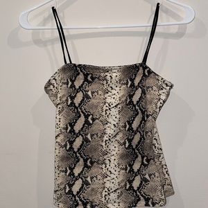 Snakeskin tank top